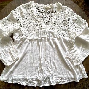 Beautiful white boho style top